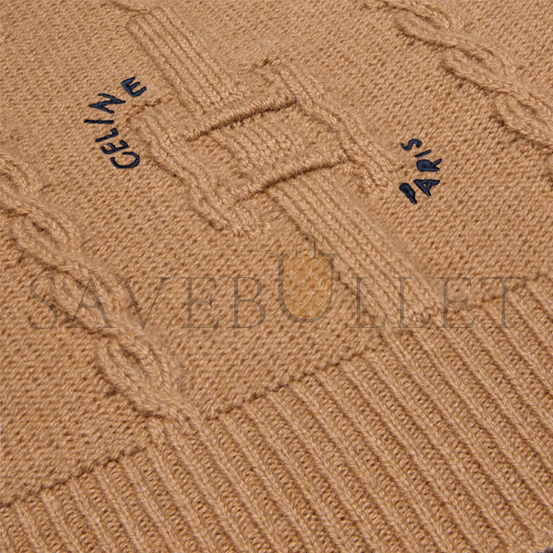 CELINE CREWNECK SWEATER IN CHAINS CASHMERE RY0MF0Y51.03CM